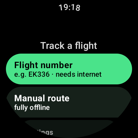 Windowseat on a Wear OS watch